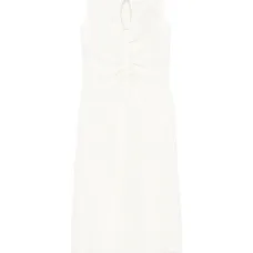 драпированное платье миди драпированное платье миди