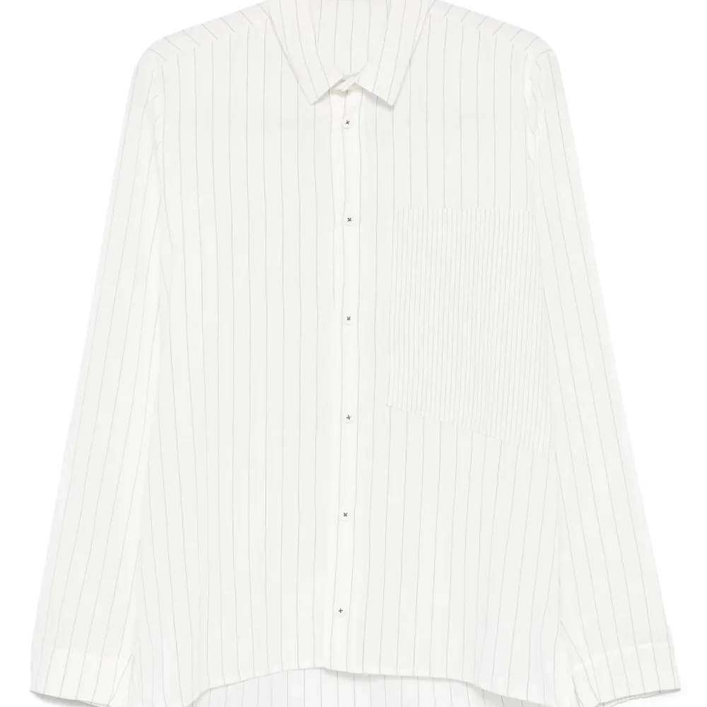 Рубашка в тонкую полоску