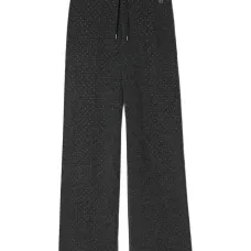 Брюки со складками и стразами