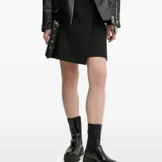 Юбка мини с запахом и поясом Юбка мини с запахом и поясом