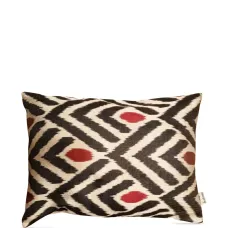 Шелковая подушка с узором икат (50 x 40 см)