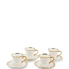 набор Golden Finds из четырех кофейных чашек и блюдец набор Golden Finds из четырех кофейных чашек и блюдец