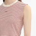 полосатый топ без рукавов