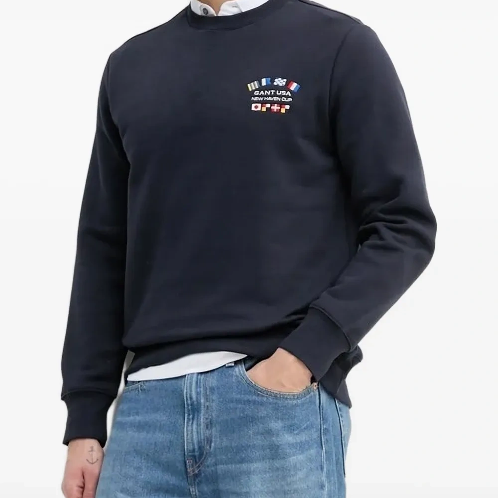 Декорированная толстовка с круглым вырезом