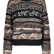 Свободный свитер с узором