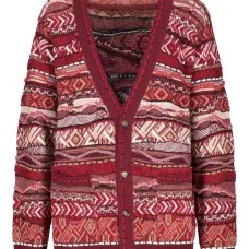 Вязаный кардиган с узором
