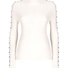 Рифленый украшенный топ