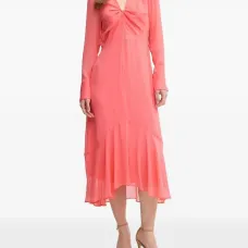 Платье асимметричного кроя с драпировкой