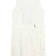 Плиссированное мини-платье с вырезами