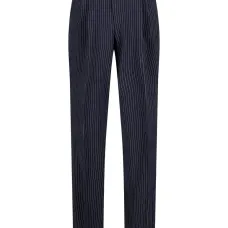 Брюки в тонкую полоску