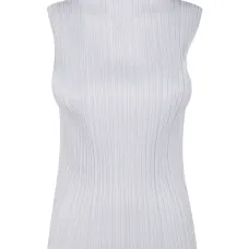 Плиссированный топ без рукавов