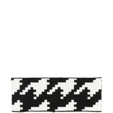 Повязка на голову в ломаную клетку