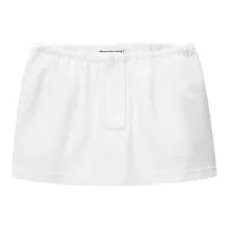 Юбка с эластичным поясом на пуговицах