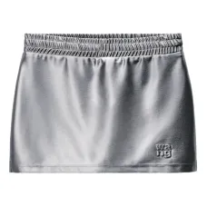 Атласная юбка с эластичным поясом