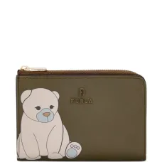 Кошелек с круговой молнией и принтом