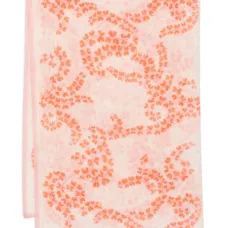 шелковый платок с цветочным принтом