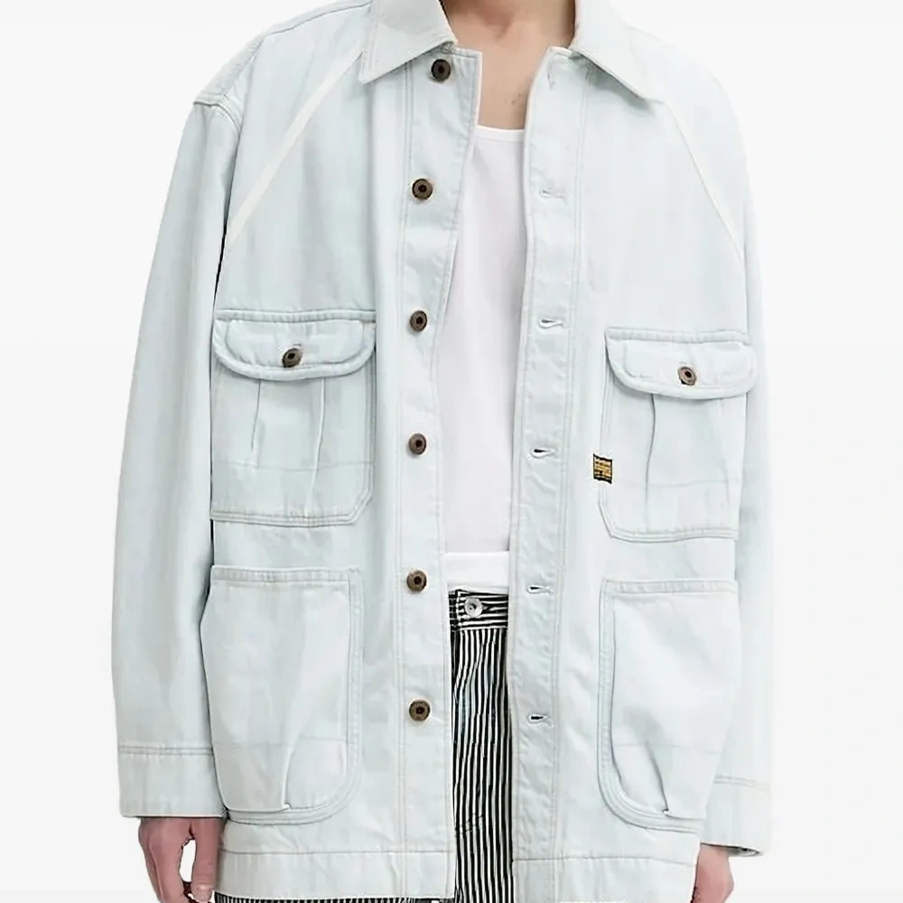 Джинсовая куртка со вставками