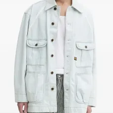 Джинсовая куртка со вставками