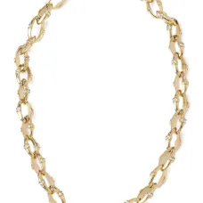 Цепочка-ожерелье, украшенная кристаллами