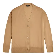 кардиган на пуговицах с V-образным вырезом