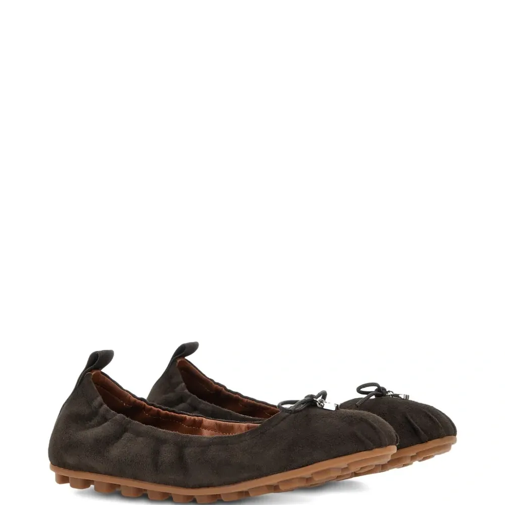 Балетки с завязками