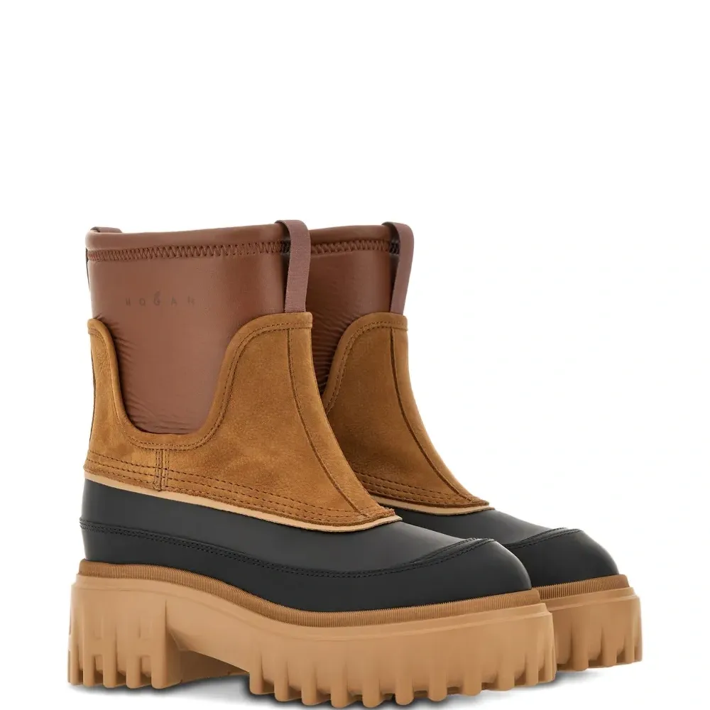 Замшевые кожаные ботинки H700