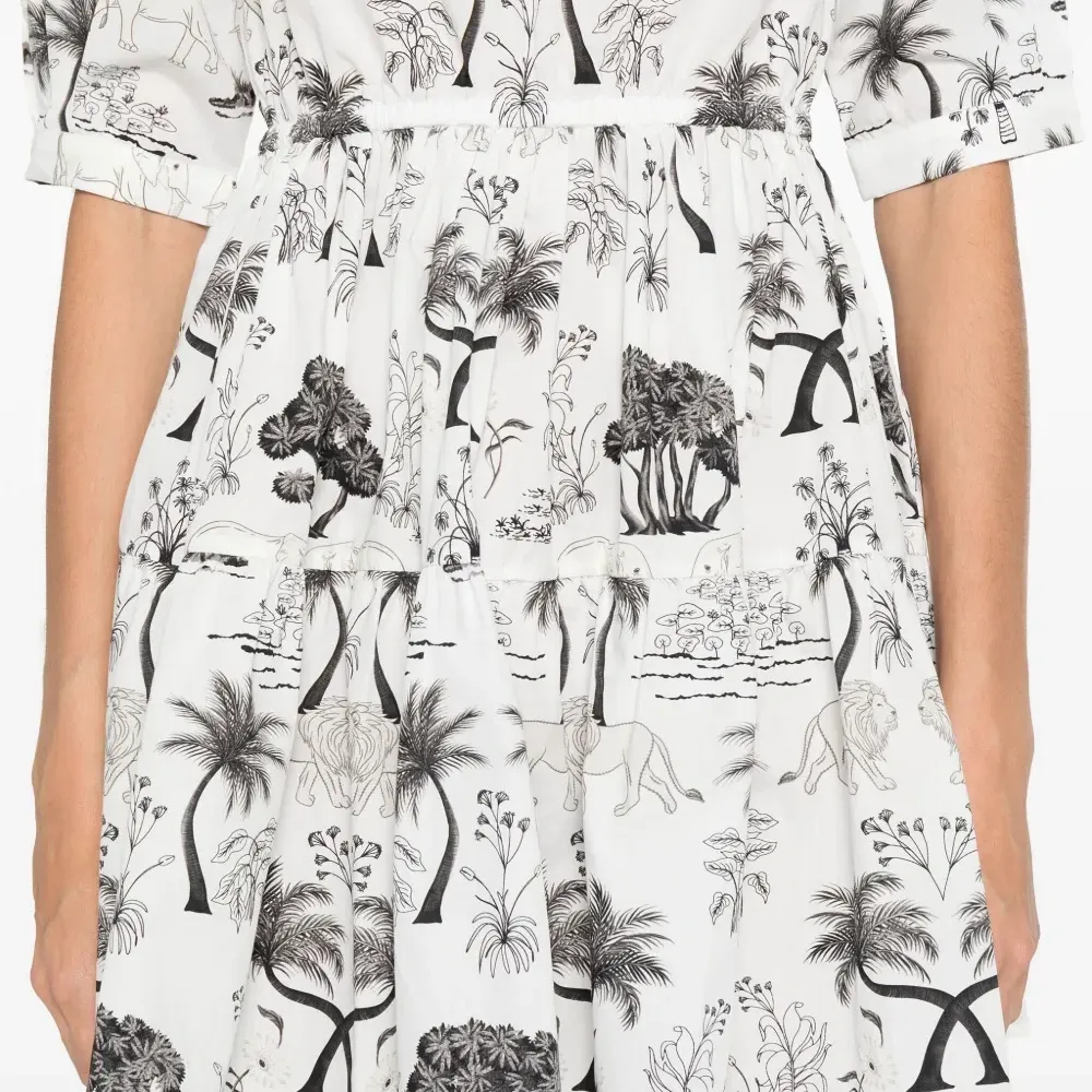 Платье мини с графичным принтом