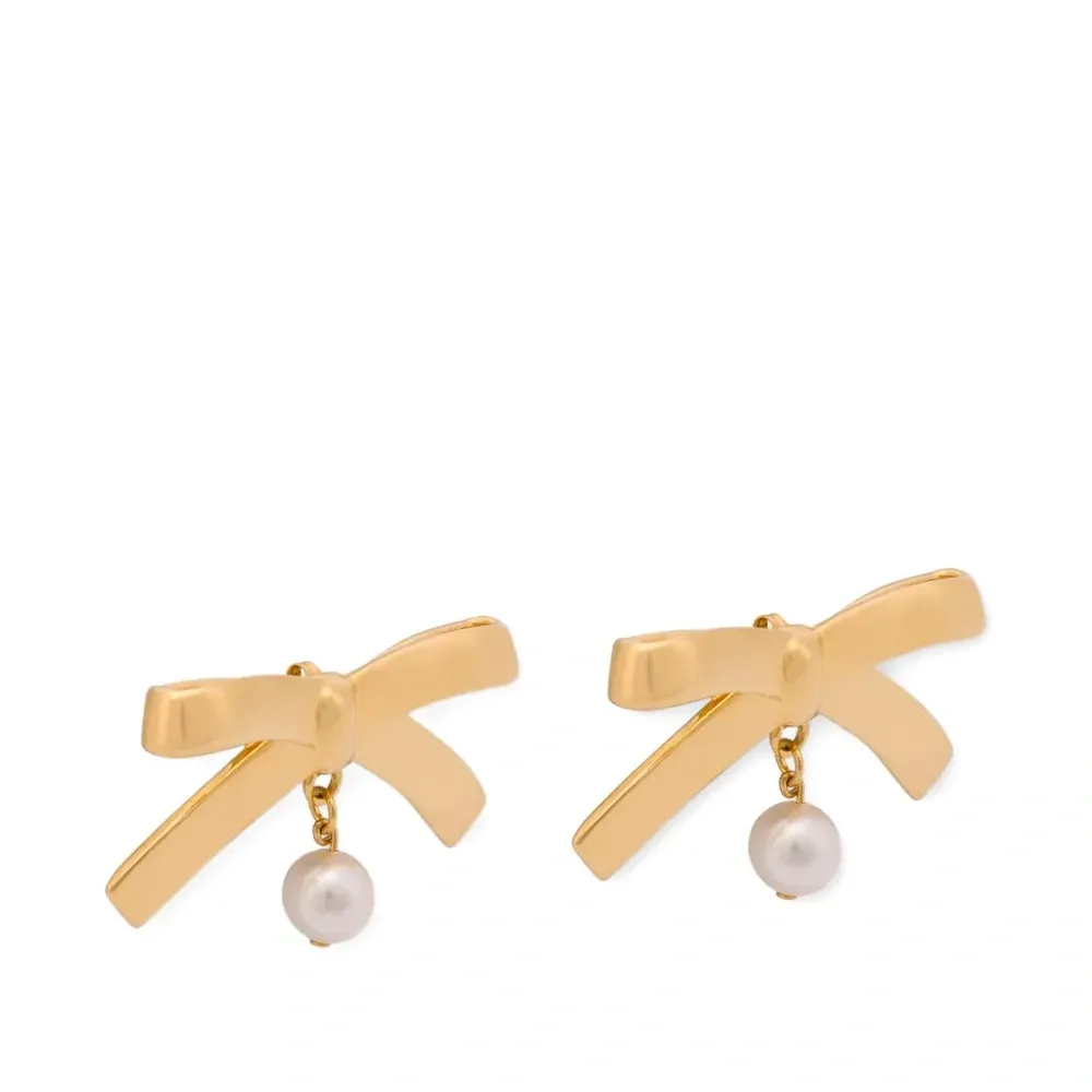 Серьги в форме бантов