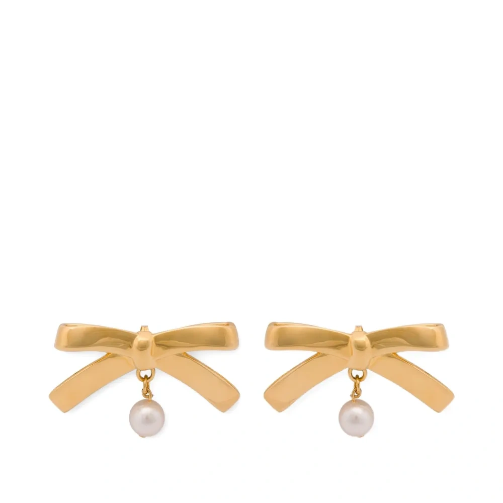 Серьги в форме бантов