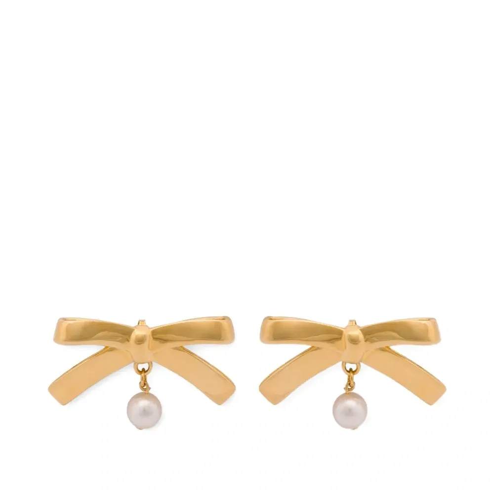 Серьги в форме бантов