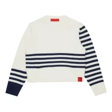 Джемпер с контрастными полосками