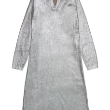 платье с эффектом металлик