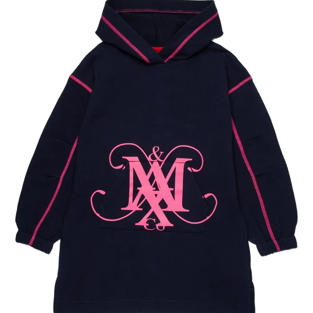 Платье-худи с монограммой