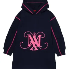 Платье-худи с монограммой