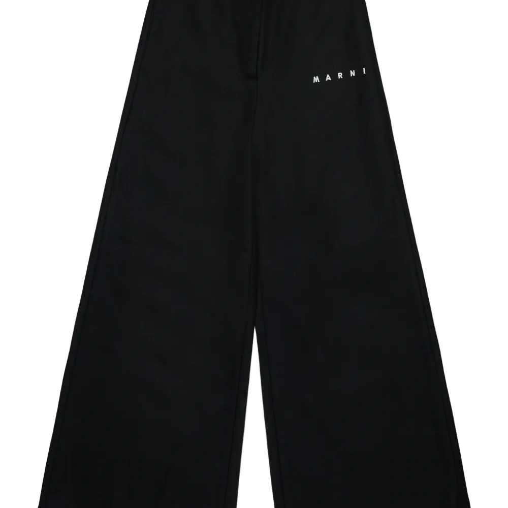 брюки с вышитым логотипом