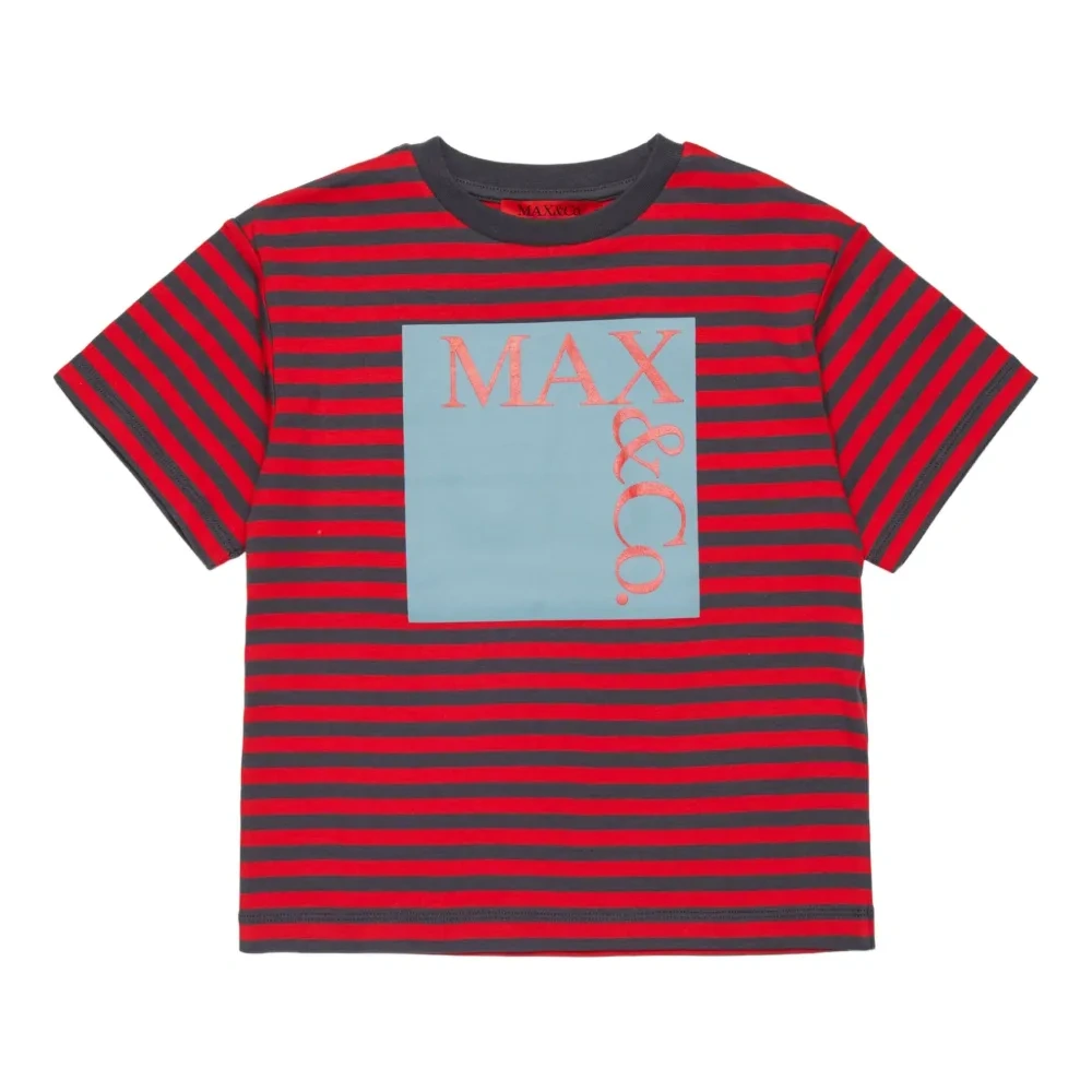 полосатая футболка с логотипом