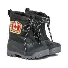 Дутые сапоги на шнуровке с логотипом Дутые сапоги на шнуровке с логотипом