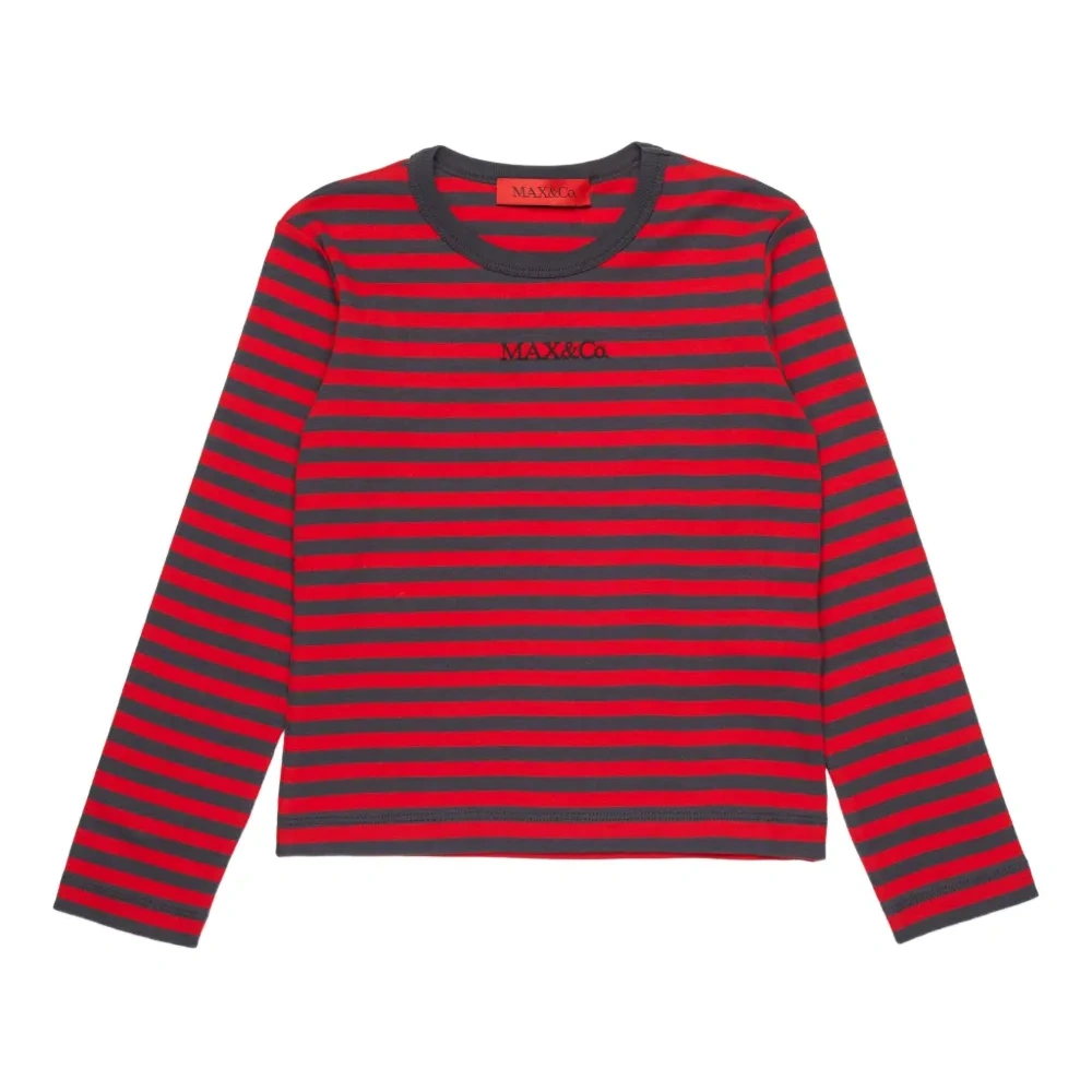 полосатая футболка с логотипом