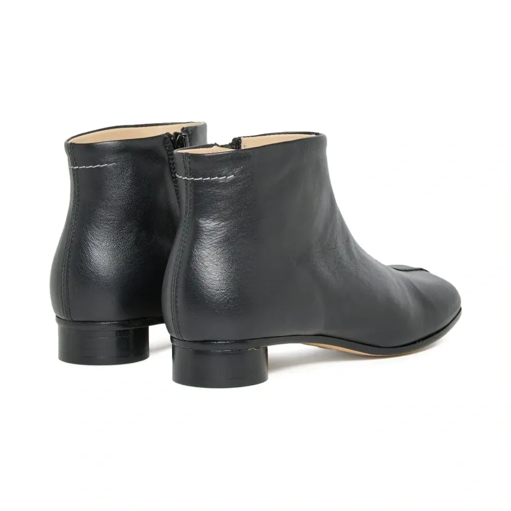 Ботинки с квадратным носком и молнией