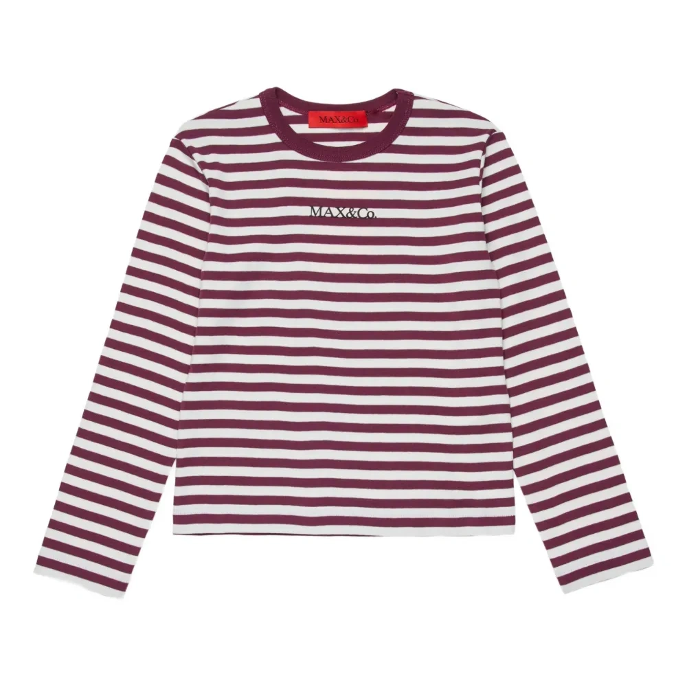 полосатая футболка с логотипом