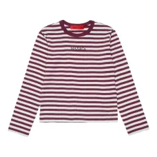 полосатая футболка с логотипом