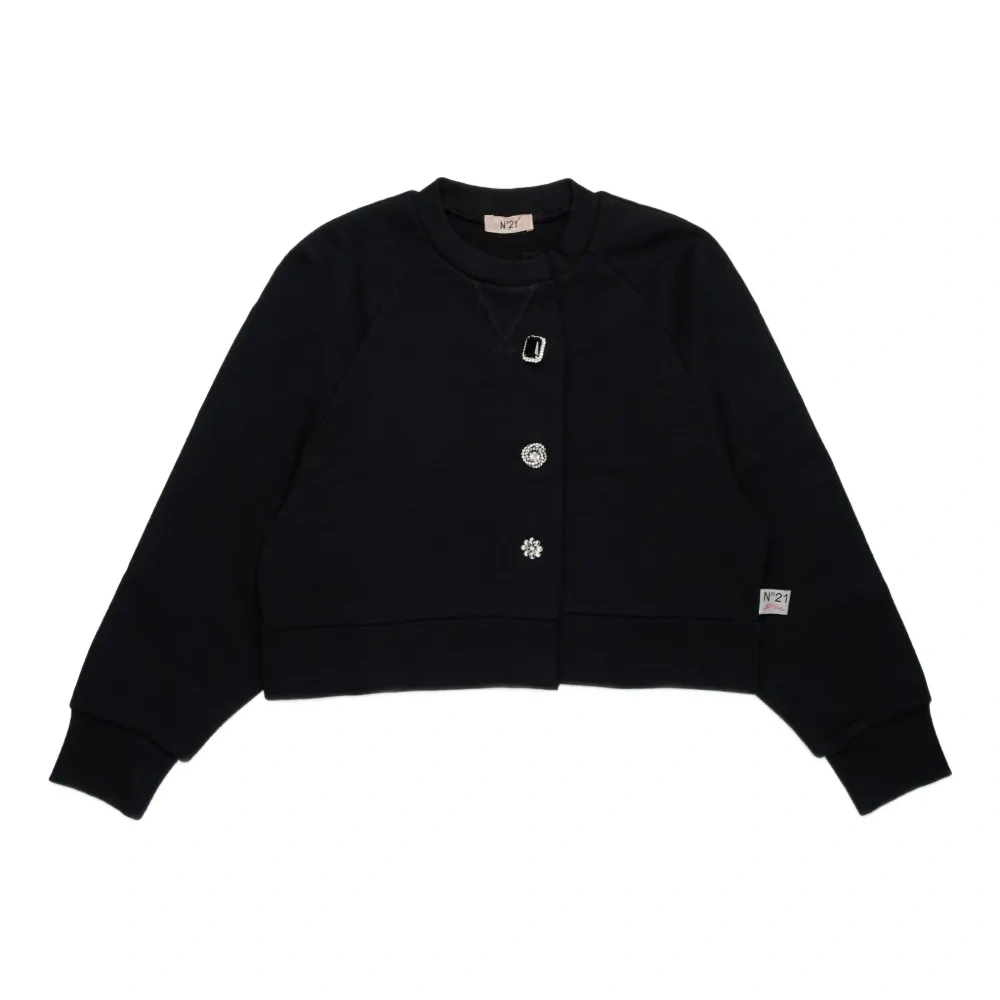 Толстовка с декоративными пуговицами