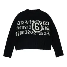свитер с узором Numbers