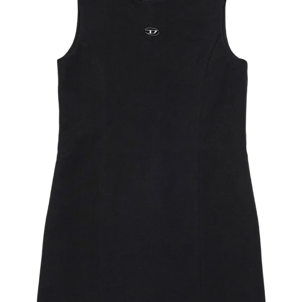 Платье мини с нашивкой-логотипом