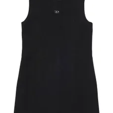 Платье мини с нашивкой-логотипом