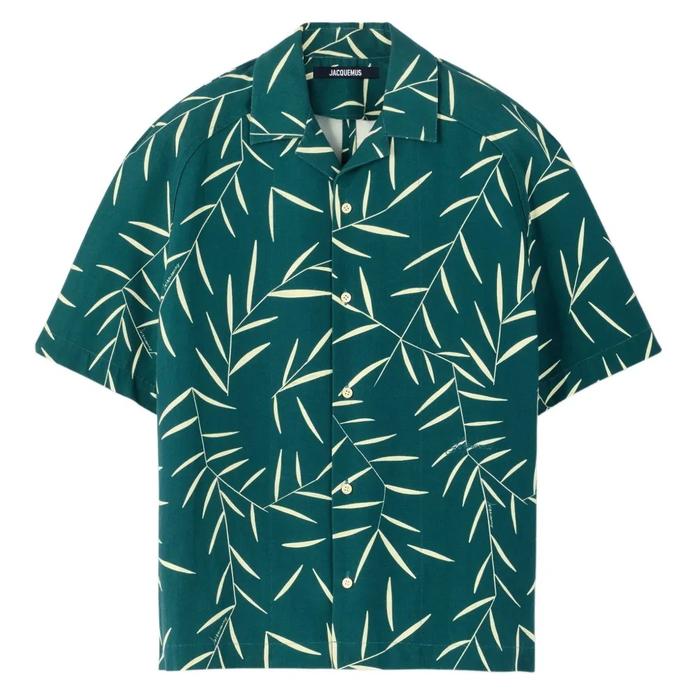 рубашка с короткими рукавами и принтом