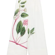 брюки с цветочным принтом