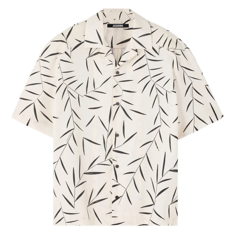 рубашка с короткими рукавами и принтом