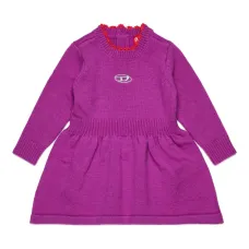 Платье с вышитым логотипом