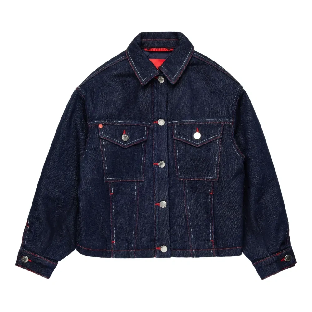 Джинсовая куртка с нашивкой-логотипом